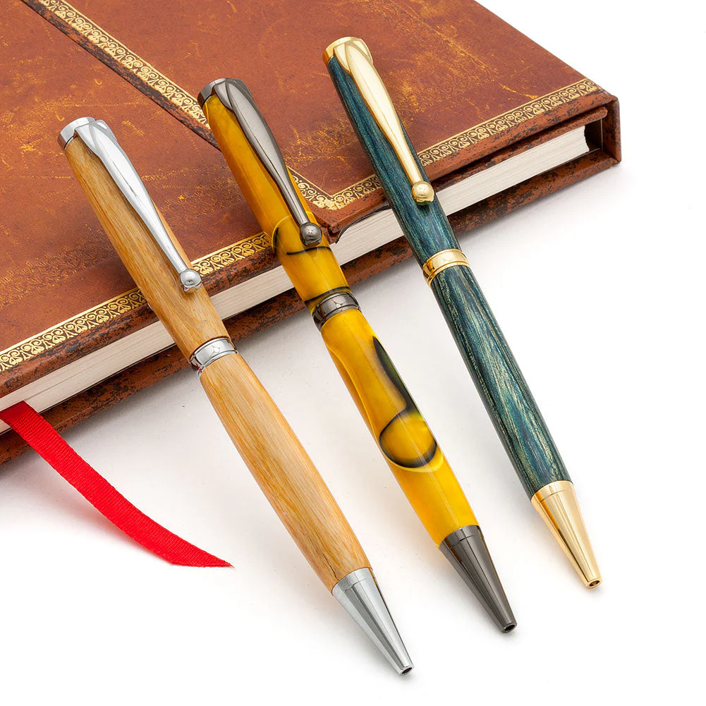 Apprentice Fancy Slimline Pen Kit - 24k Gold - Image 2