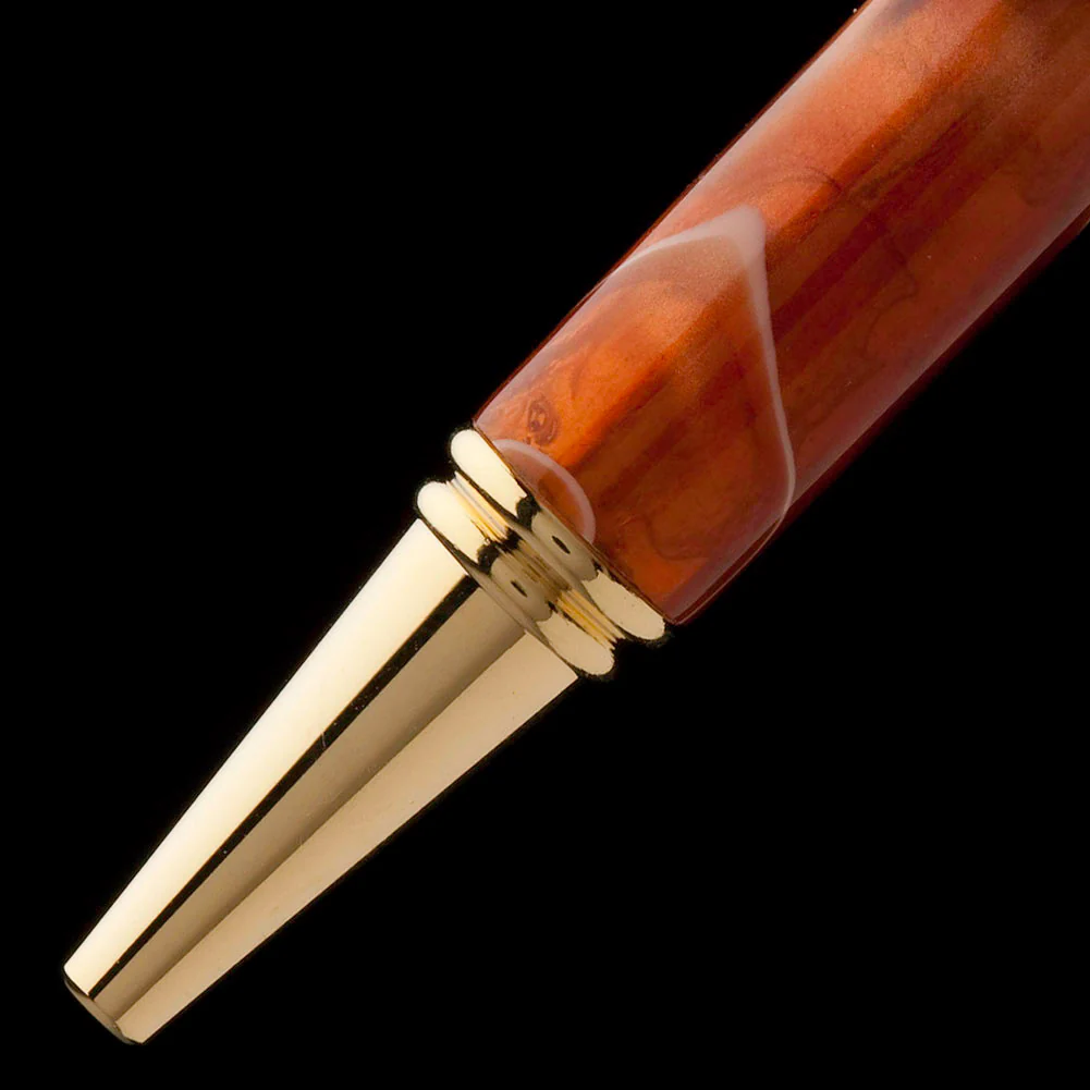 Artisan Beaded Slimline Pen Kit - 10k Gold - Image 3
