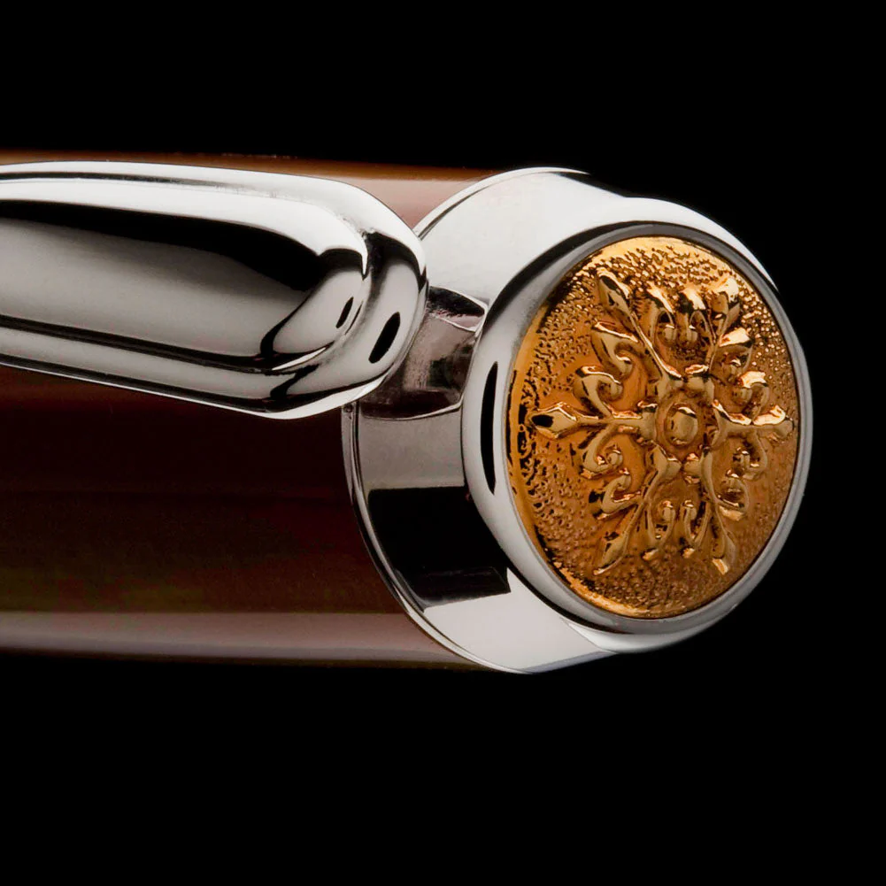 Artisan Jr. Statesman II Non-Postable Rollerball Pen Kit - Palladium & 22k Gold - Image 2
