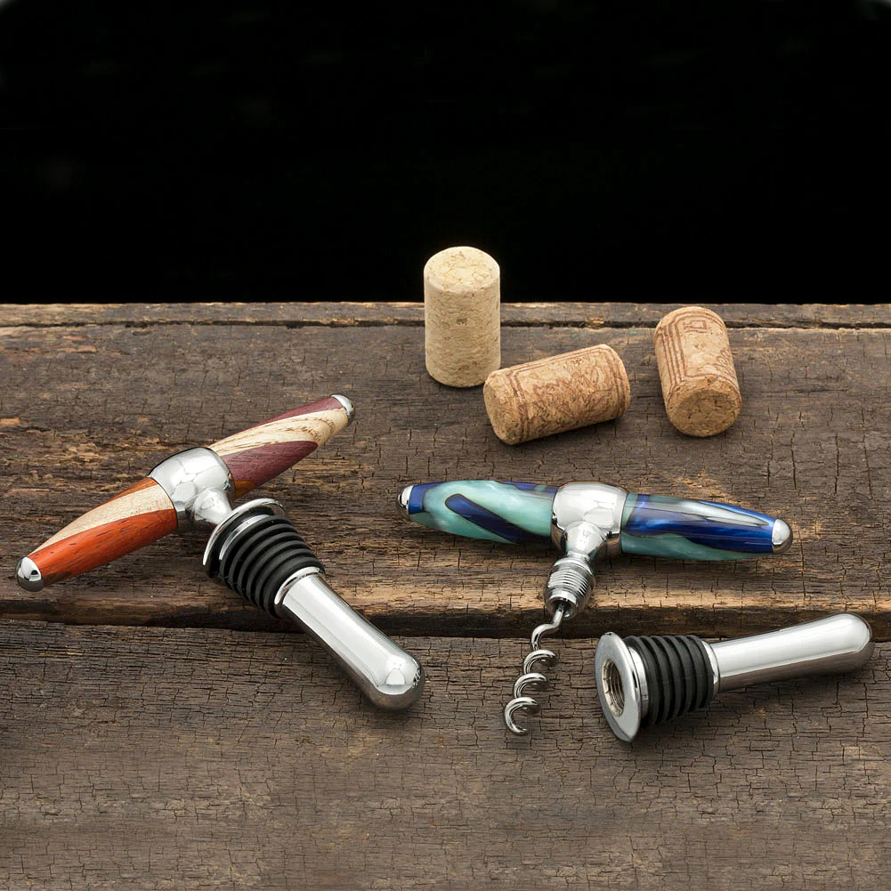 Handled Corkscrew/Bottle Stopper Kit - Image 6