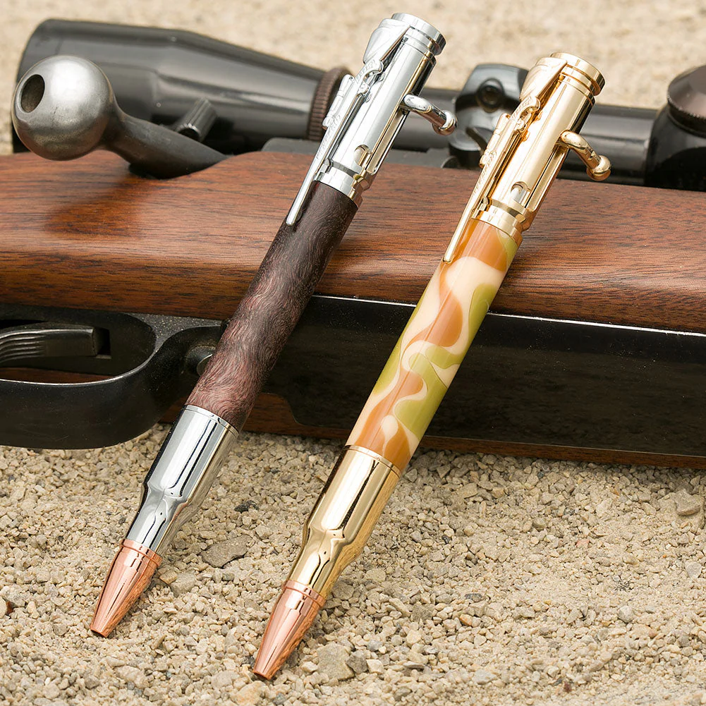 PSI Bolt Action Pen Kit - Black Enamel - Image 4