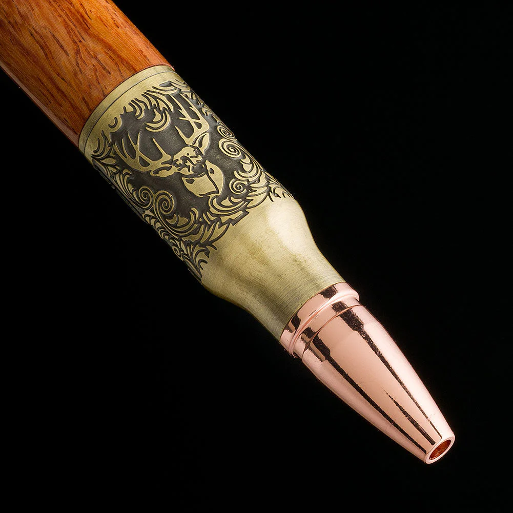 PSI Deer Hunter Bolt Action Pen Kit - Antique Brass - Image 3
