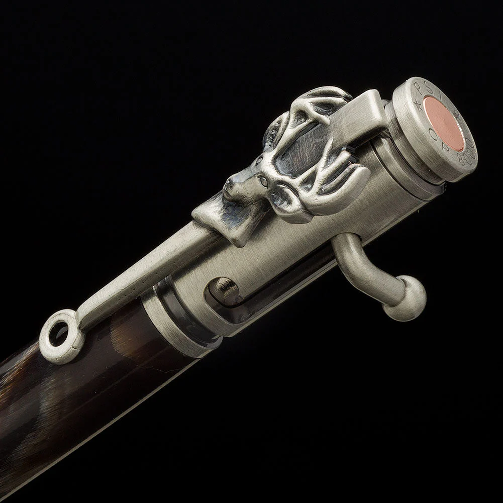 PSI Deer Hunter Bolt Action Pen Kit - Antique Pewter - Image 2