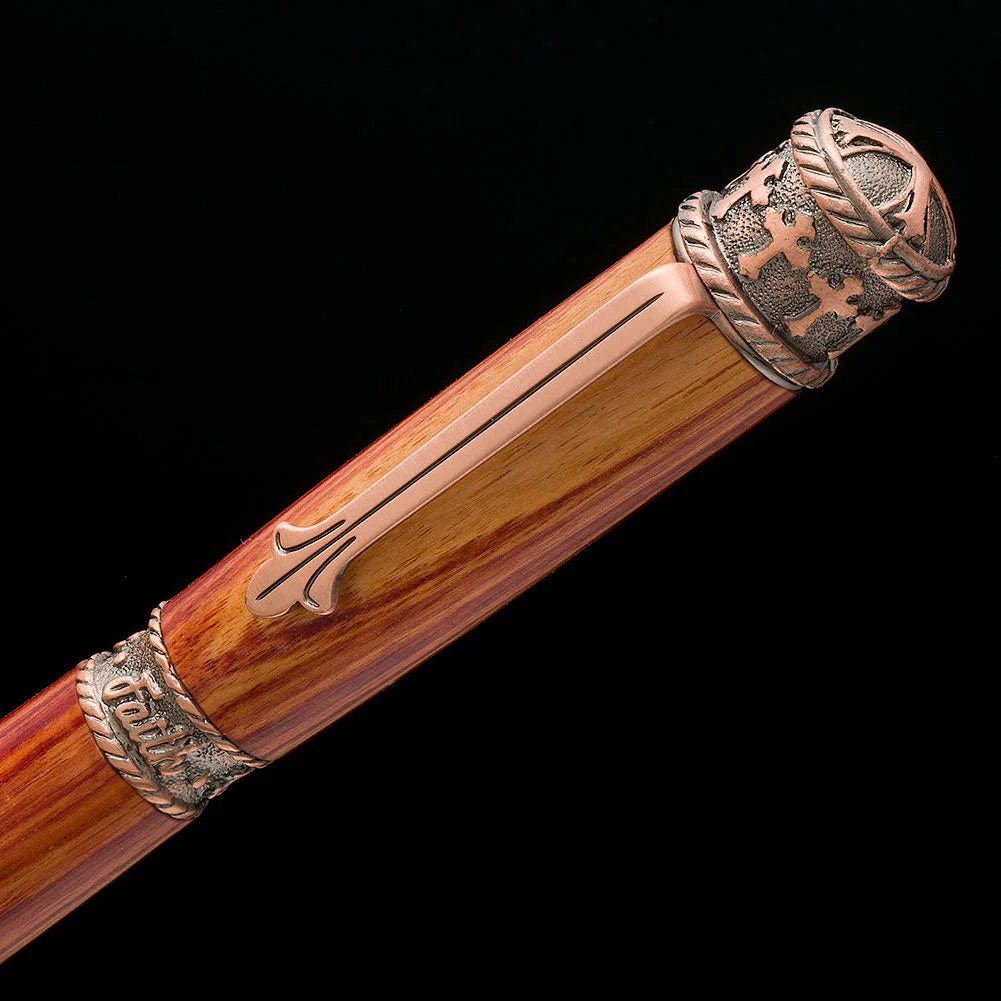 PSI Faith Hope Love Twist Pen Kit - Antique Copper - Image 2
