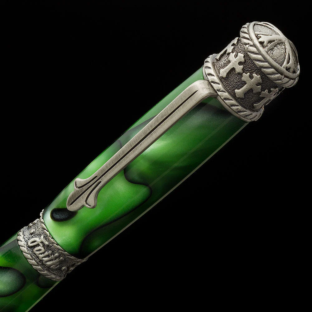 PSI Faith Hope Love Twist Pen Kit - Antique Pewter - Image 2