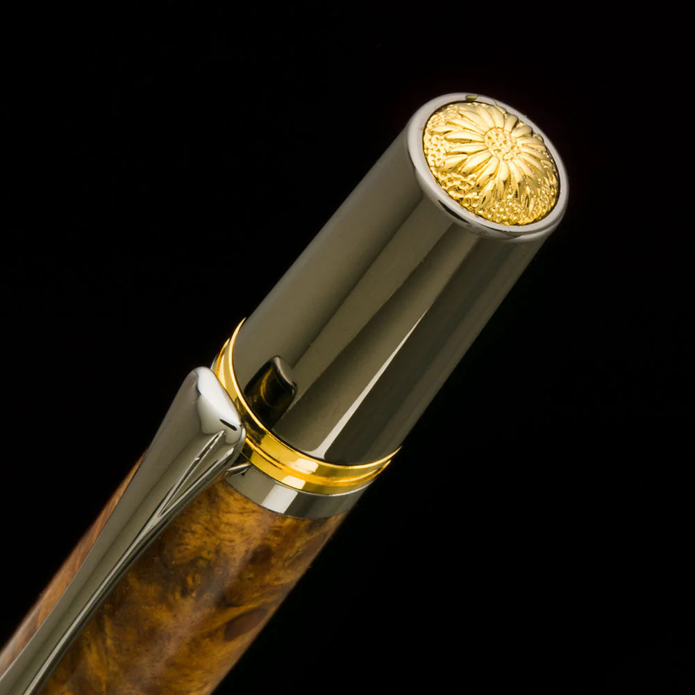 PSI Majestic Squire Pen Kit - Black Titanium & Gold Titanium - Image 3