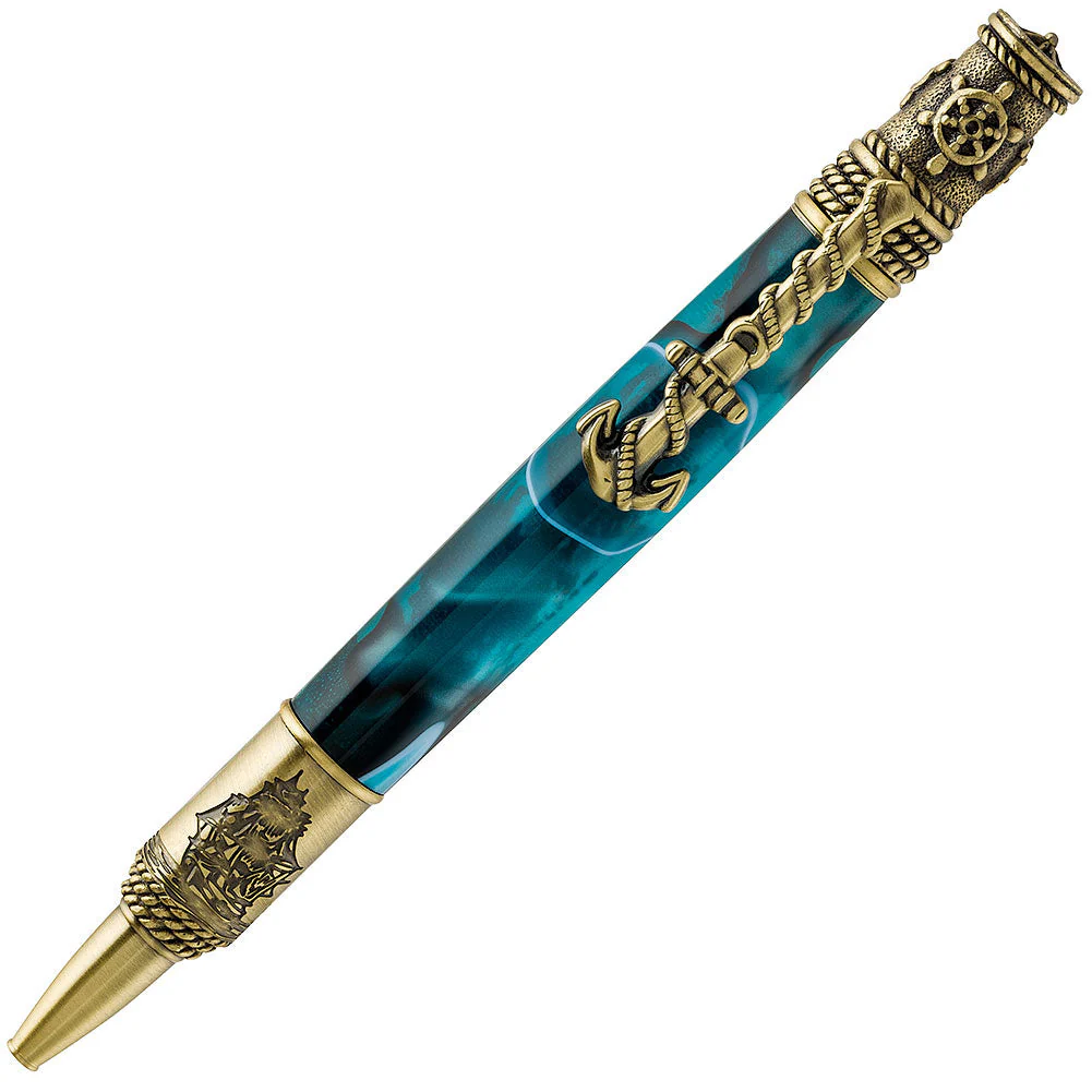 PSI Nautical Twist Pen Kit - Antique Brass