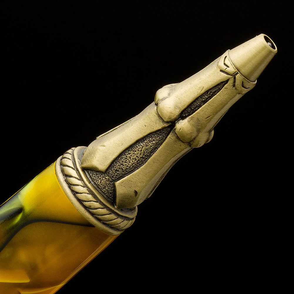 PSI Skull Twist Pen Kit - Antique Brass - Image 3