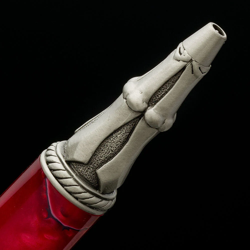 PSI Skull Twist Pen Kit - Antique Pewter - Image 3