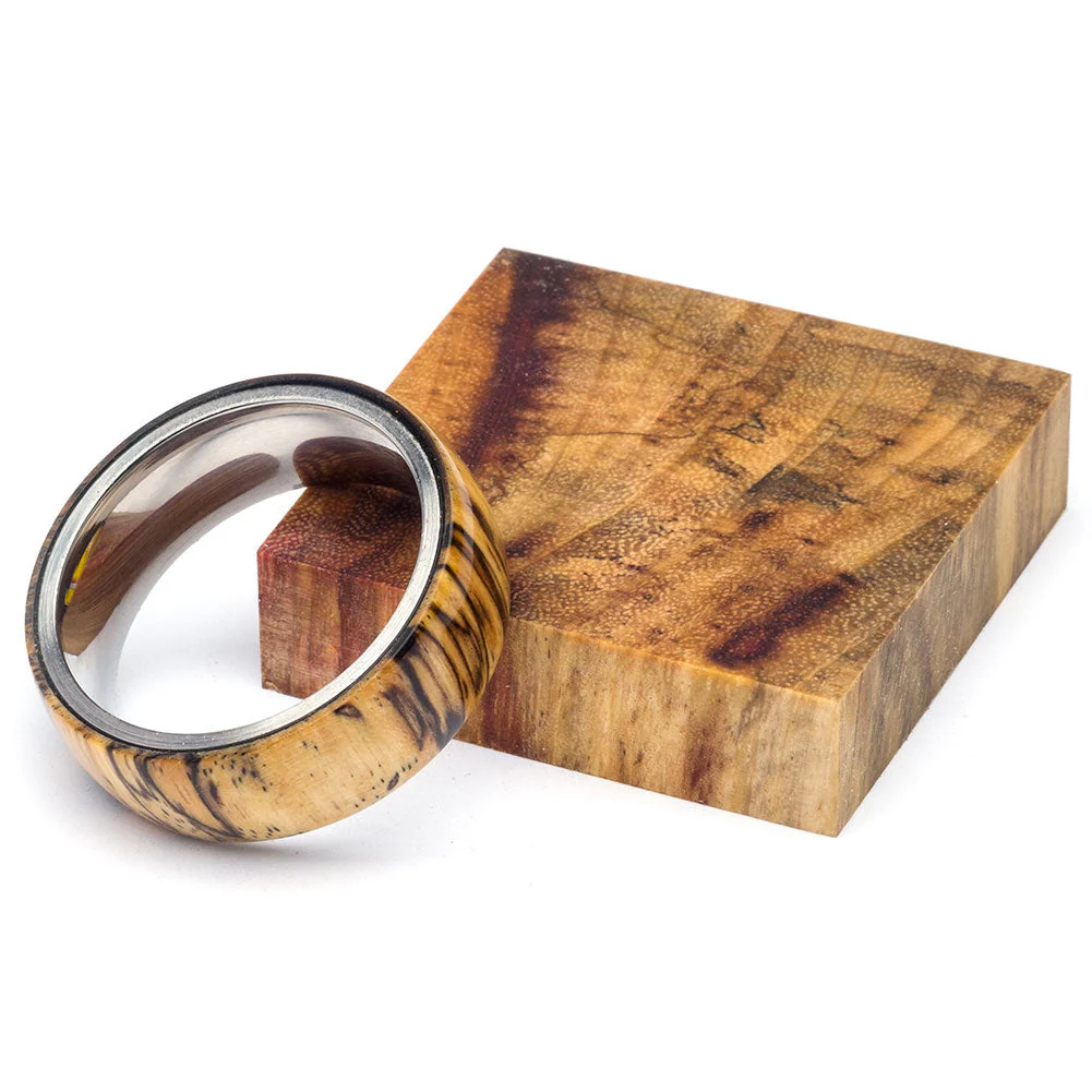 Spalted Tamarind Stabilized Ring Blank