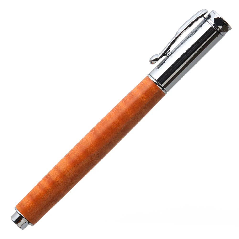 Stabilized Dyed Maple Pen Blank - Orange - Image 2