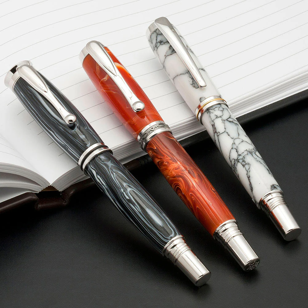 Tru-Stone Pen Blank - Mexican Fire Agate - Image 2