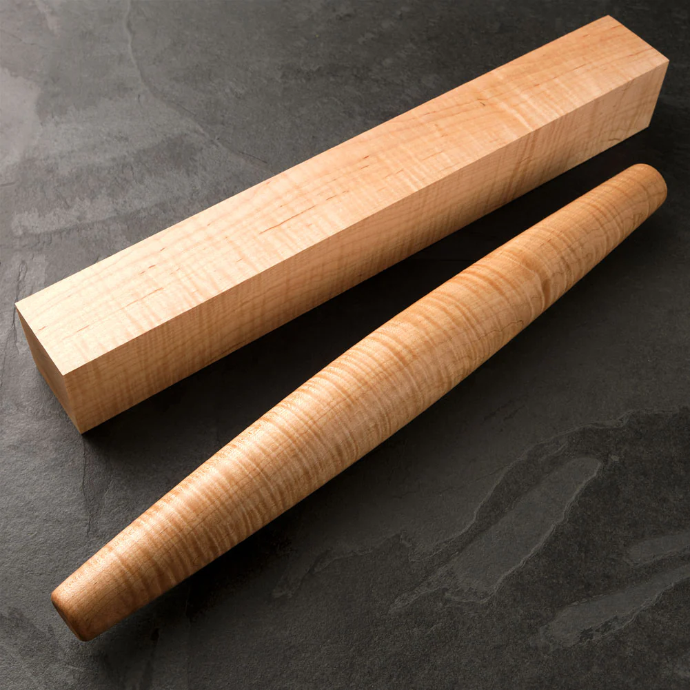 Tiger Stripe Maple French Rolling Pin Blank